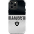 NFL Las Vegas Raiders White Striped iPhone 15 Pro Max Impact Case