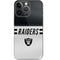 NFL Las Vegas Raiders White Striped iPhone 14 Pro Skin
