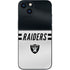 NFL Las Vegas Raiders White Striped iPhone 14 Skin