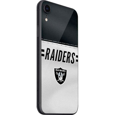 NFL Las Vegas Raiders White Striped iPhone SE (2nd & 3rd Gen) Skin