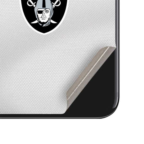 NFL Las Vegas Raiders White Striped iPhone SE (2nd & 3rd Gen) Skin