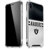 NFL Las Vegas Raiders White Striped iPhone XR Clear Case