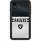 NFL Las Vegas Raiders White Striped iPhone XR Waterproof Case