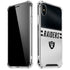 NFL Las Vegas Raiders White Striped iPhone XS Max Clear Case