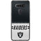 NFL Las Vegas Raiders White Striped LG K51/Q51 Clear Case