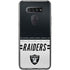 NFL Las Vegas Raiders White Striped LG K51/Q51 Clear Case