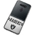 NFL Las Vegas Raiders White Striped LG K51/Q51 Clear Case