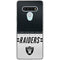 NFL Las Vegas Raiders White Striped LG Stylo 6 Clear Case