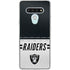 NFL Las Vegas Raiders White Striped LG Stylo 6 Clear Case
