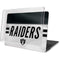 NFL Las Vegas Raiders White Striped MacBook Pro 13in (2020) Case plus Skin