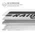 NFL Las Vegas Raiders White Striped MacBook Pro 13in (2020) Case plus Skin