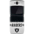 NFL Las Vegas Raiders White Striped Motorola RAZR Skin