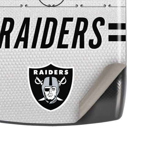NFL Las Vegas Raiders White Striped Motorola RAZR Skin