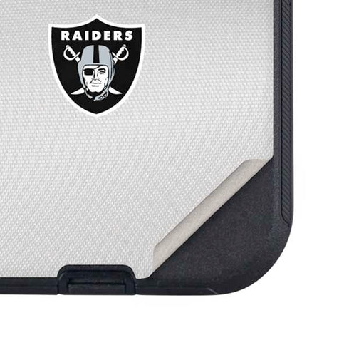 NFL Las Vegas Raiders White Striped Otterbox Defender iPhone Skin
