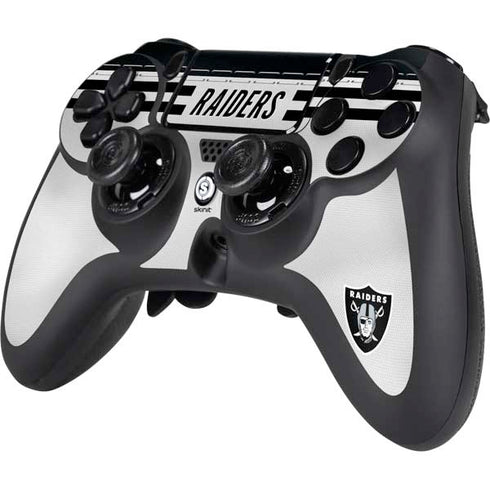 NFL Las Vegas Raiders White Striped PS4/PC SCUF Impact Controller Skin