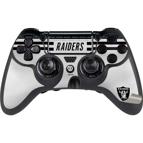 NFL Las Vegas Raiders White Striped PS4/PC SCUF Impact Controller Skin