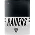 NFL Las Vegas Raiders White Striped PS5 Digital Edition Console Skin