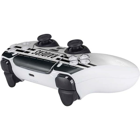 NFL Las Vegas Raiders White Striped PS5 Controller Skin