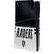 NFL Las Vegas Raiders White Striped PS5 Slim Disk Console Skin