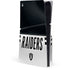 NFL Las Vegas Raiders White Striped PS5 Slim Disk Console Skin