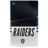 NFL Las Vegas Raiders White Striped PS5 Slim Disk Console Skin