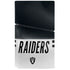 NFL Las Vegas Raiders White Striped PS5 Slim Disk Console Skin