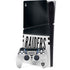NFL Las Vegas Raiders White Striped PS5 Slim Digital Edition Bundle Skin
