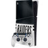 NFL Las Vegas Raiders White Striped PS5 Slim Digital Edition Console Skin