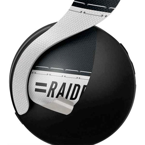 NFL Las Vegas Raiders White Striped PULSE 3D Wireless Headset for PS5 Skin