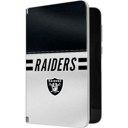 NFL Las Vegas Raiders White Striped Surface Duo Skin