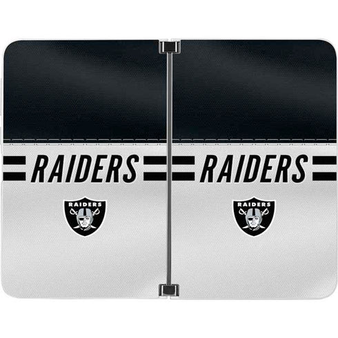 NFL Las Vegas Raiders White Striped Surface Duo Skin