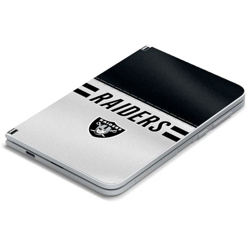 NFL Las Vegas Raiders White Striped Surface Duo Skin