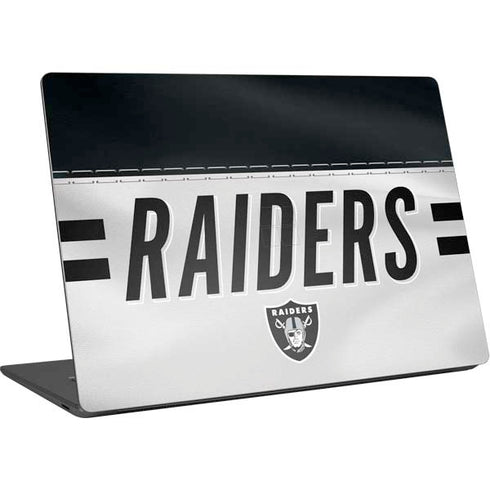 NFL Las Vegas Raiders White Striped Surface Laptop 4 15in Skin