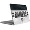 NFL Las Vegas Raiders White Striped Surface Laptop Studio Skin