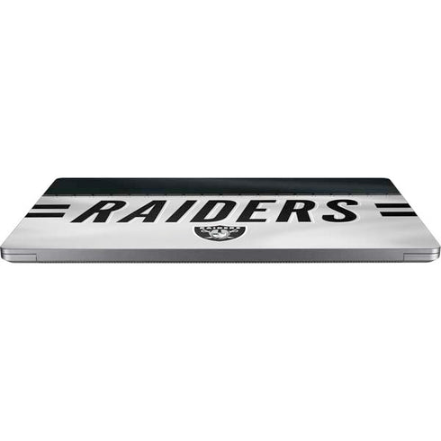 NFL Las Vegas Raiders White Striped Universal Laptop 11in (8.8 x 6.2in) Skin