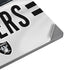 NFL Las Vegas Raiders White Striped Universal Laptop 12in (9.8 x 6.8in) Skin