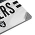NFL Las Vegas Raiders White Striped Universal Laptop 16in (13 x 9.4in) Skin