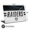NFL Las Vegas Raiders White Striped Universal Laptop 17in (13.8 x 10in) Skin