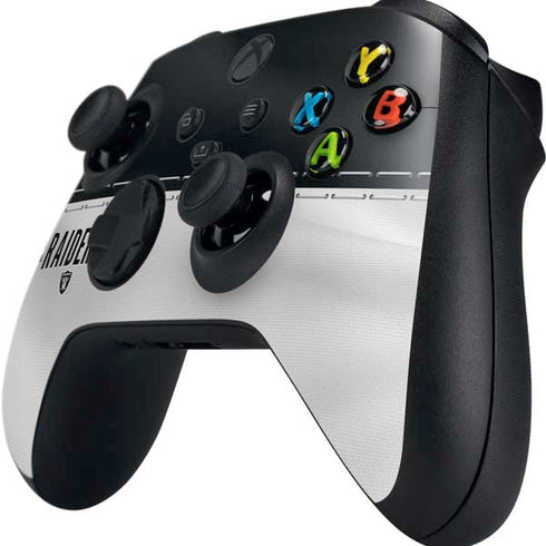 NFL Las Vegas Raiders White Striped Xbox Series X Controller Skin