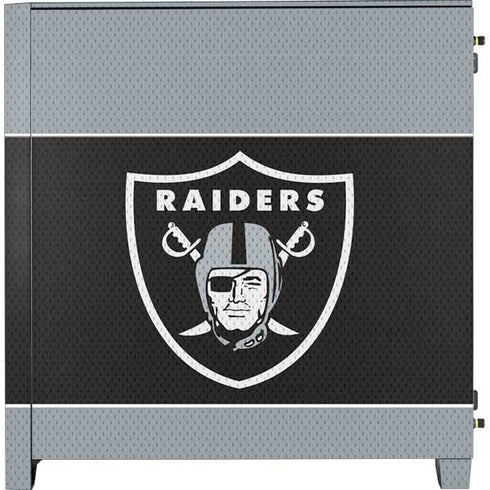 NFL Las Vegas Raiders Zone Block Corsair 4000D Tempered Glass Mid-Tower ATX Case Skin