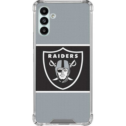 NFL Las Vegas Raiders Zone Block Galaxy A13 5G Clear Case