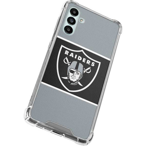 NFL Las Vegas Raiders Zone Block Galaxy A13 5G Clear Case