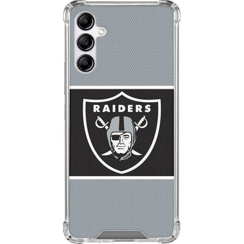 NFL Las Vegas Raiders Zone Block Galaxy A14 5G Clear Case
