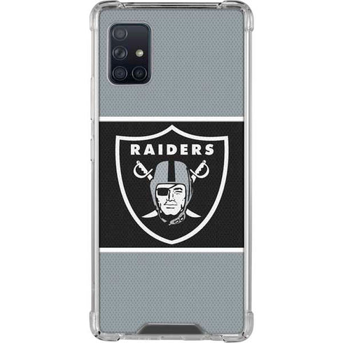 NFL Las Vegas Raiders Zone Block Galaxy A51 5G Clear Case