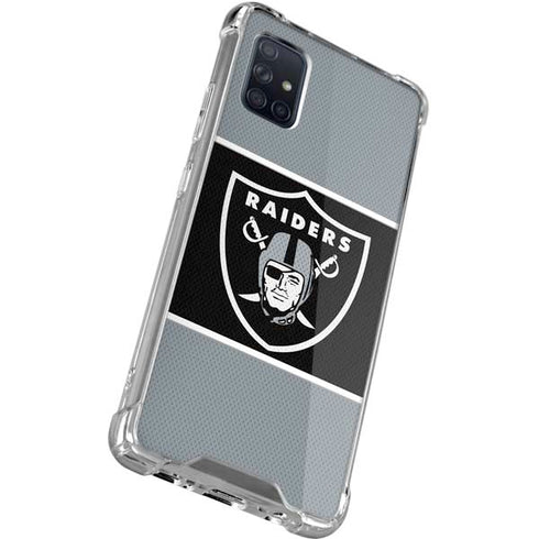 NFL Las Vegas Raiders Zone Block Galaxy A51 5G Clear Case