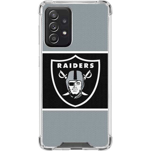 NFL Las Vegas Raiders Zone Block Galaxy A52 5G Clear Case