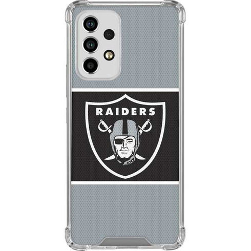 NFL Las Vegas Raiders Zone Block Galaxy A53 5G Clear Case