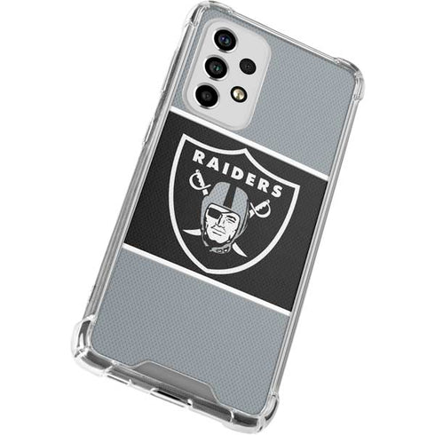 NFL Las Vegas Raiders Zone Block Galaxy A53 5G Clear Case