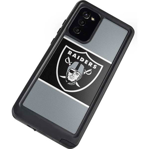NFL Las Vegas Raiders Zone Block Galaxy Note20 5G Waterproof Case