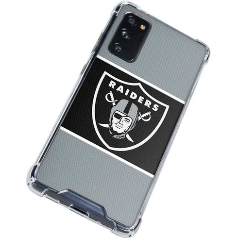 NFL Las Vegas Raiders Zone Block Galaxy S20 FE Clear Case